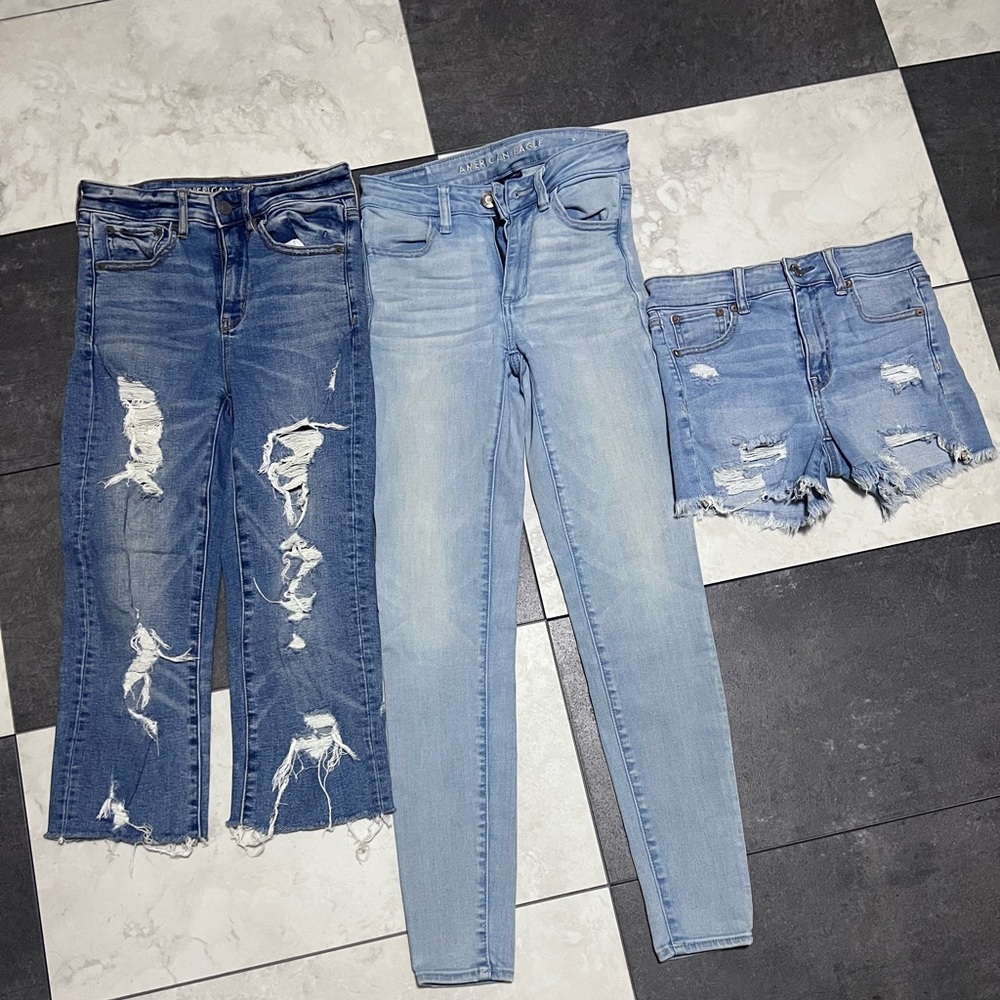 3 American Eagle Women's shorts/Jeans size 2